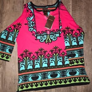 Beautiful Pattern with Bright Colors Blouse | NWT